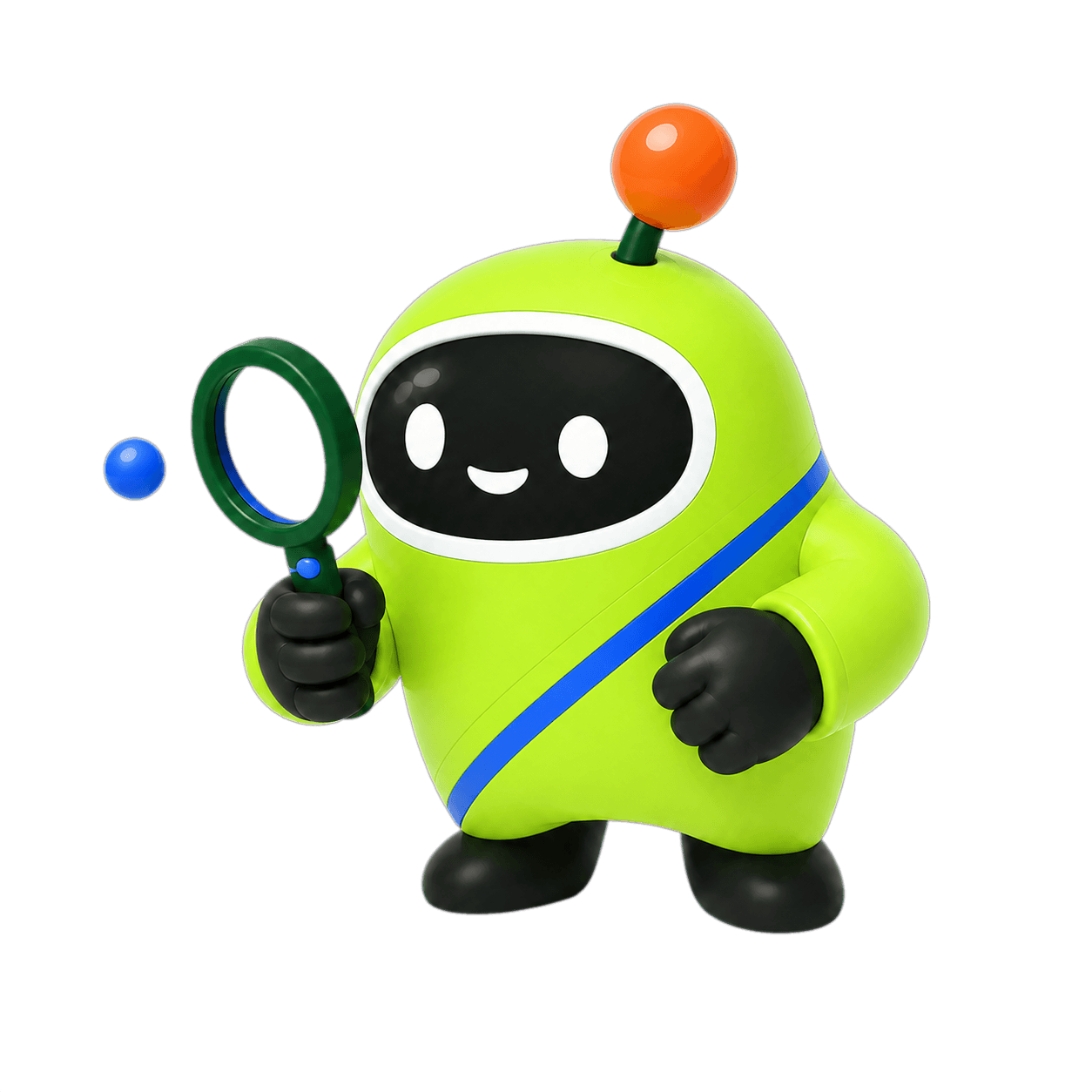 Hubly robot investigating a traffic signal